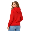 Bluza dresowa damska z kapturem kolor czerwony roz.L
